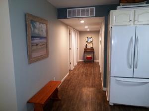 Hallway to Bathroom and bedrooms