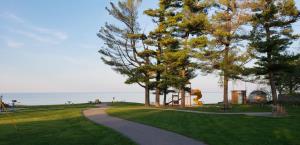 Walking paths through Burtchville Township Park